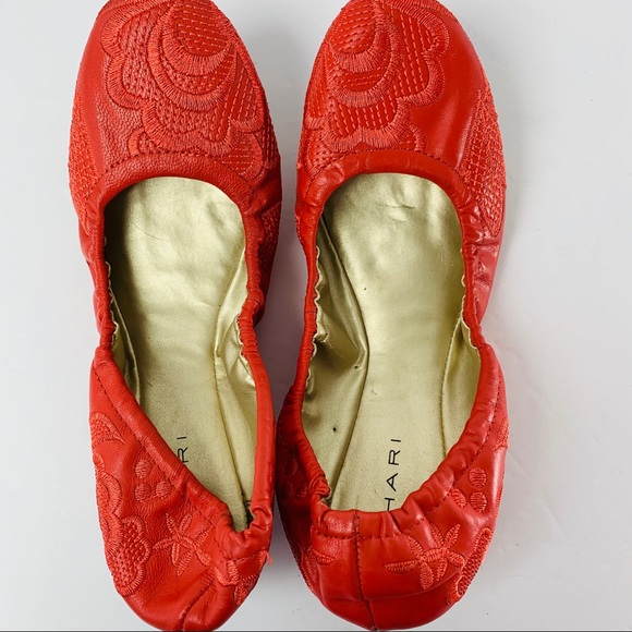 Tahari Vivian / Floral Embroider Ballet Flat - Picture 3 of 8
